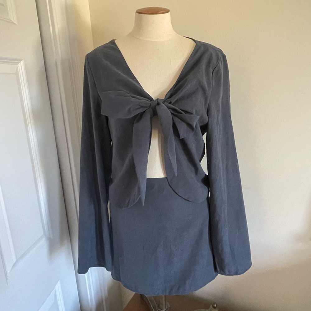 Princess Polly Grey 2 Piece Set Size 8